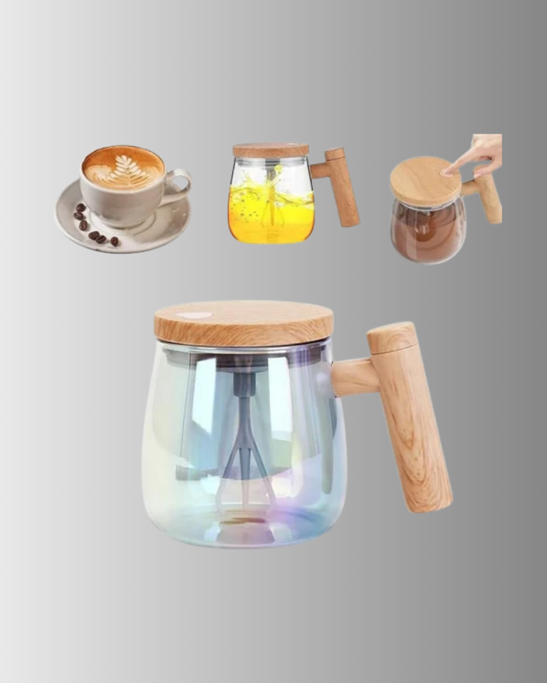 IP6 Su Geçirmez Şarjlı Kupa – 3D Karıştırma, Sabit Sıcaklık, 400 ml - Lisinya