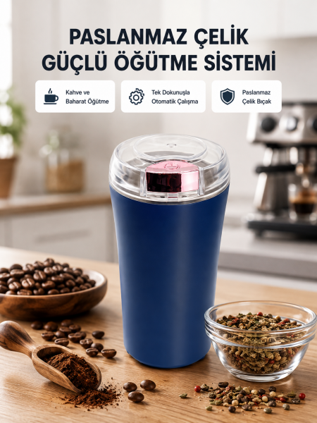 Paslanmaz Çelik Kahve ve Baharat Öğütücü – Otomatik Mekanizma - Lisinya