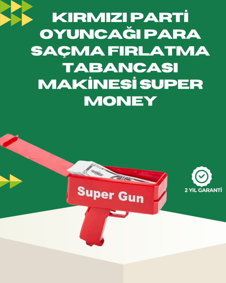 Elektrikli Money Gun Oyuncak Parti Tabancası - Lisinya