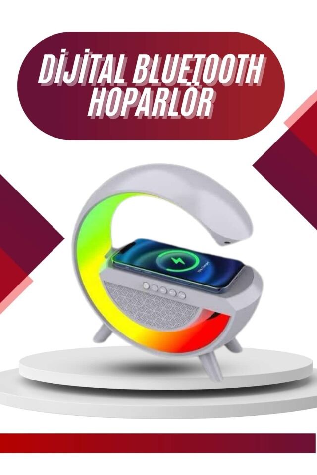 YamanHobi Bluetooth 5.0 Hoparlör FM Radyolu Uyku Zamanlayıcılı Beyaz