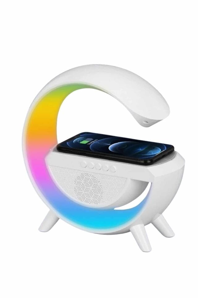 YamanHobi Bluetooth 5.0 Hoparlör FM Radyolu Uyku Zamanlayıcılı Beyaz