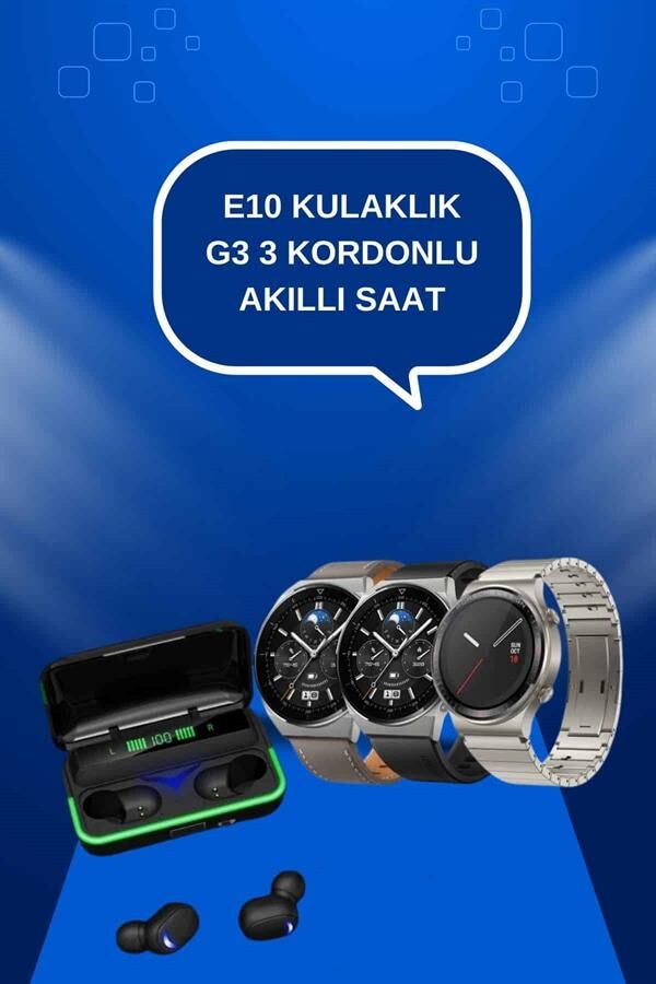 Yeni Nesil Akıllı Saat Ve Bluetooth Kulaklık Titreşim Bildirimleri Uyku Takibi - YamanHobi