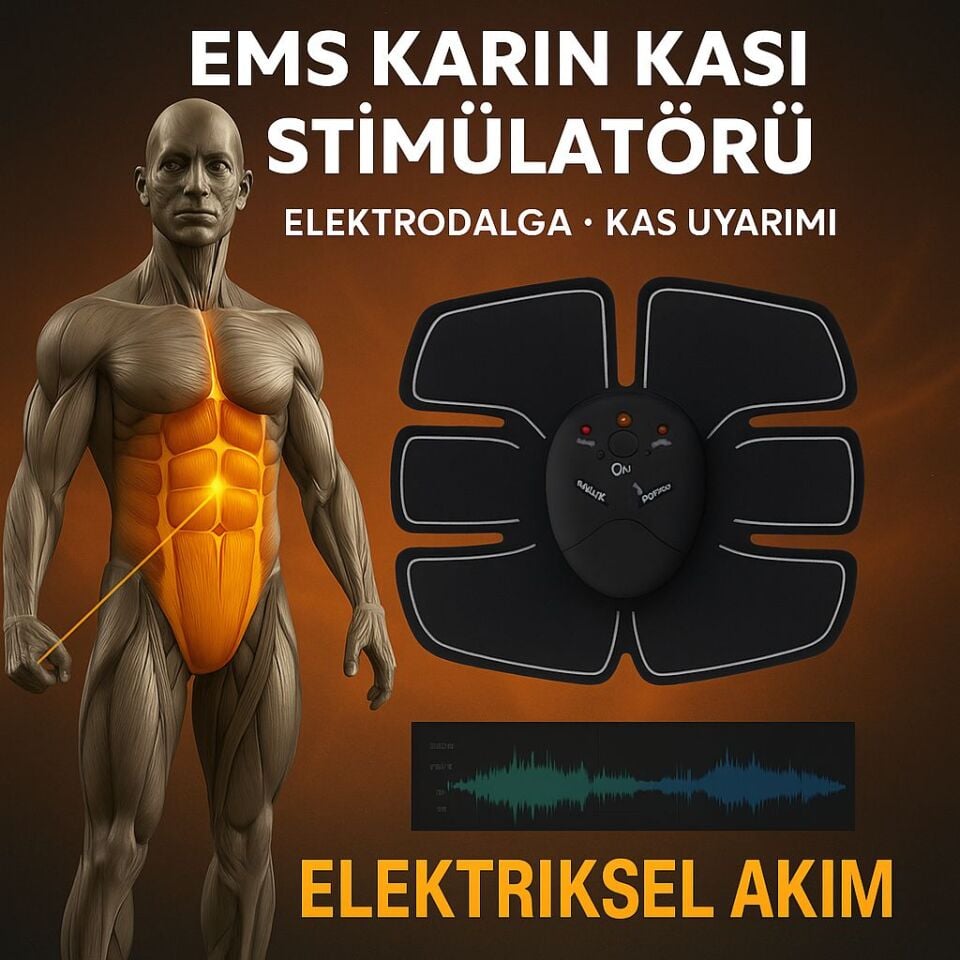 EMS Kas Yapma ve Yağ Yakma Cihazı Titreşimli 2025 Orijinal Spor Aleti - Lisinya