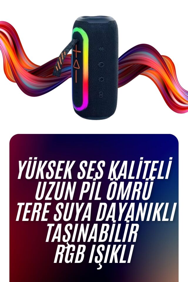 YamanHobi Taşınabilir Mini Bluetooth Hoparlör Kompakt Tasarım Turuncu