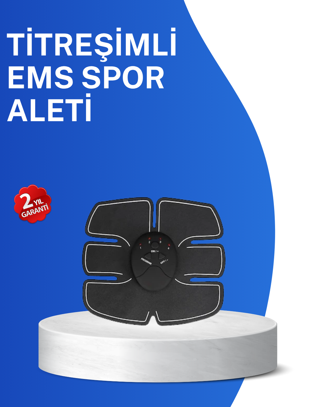 Titreşimli EMS Spor Aleti Karın Kol ve Bacak Kas Yapma Cihazı 2025 Model - Lisinya