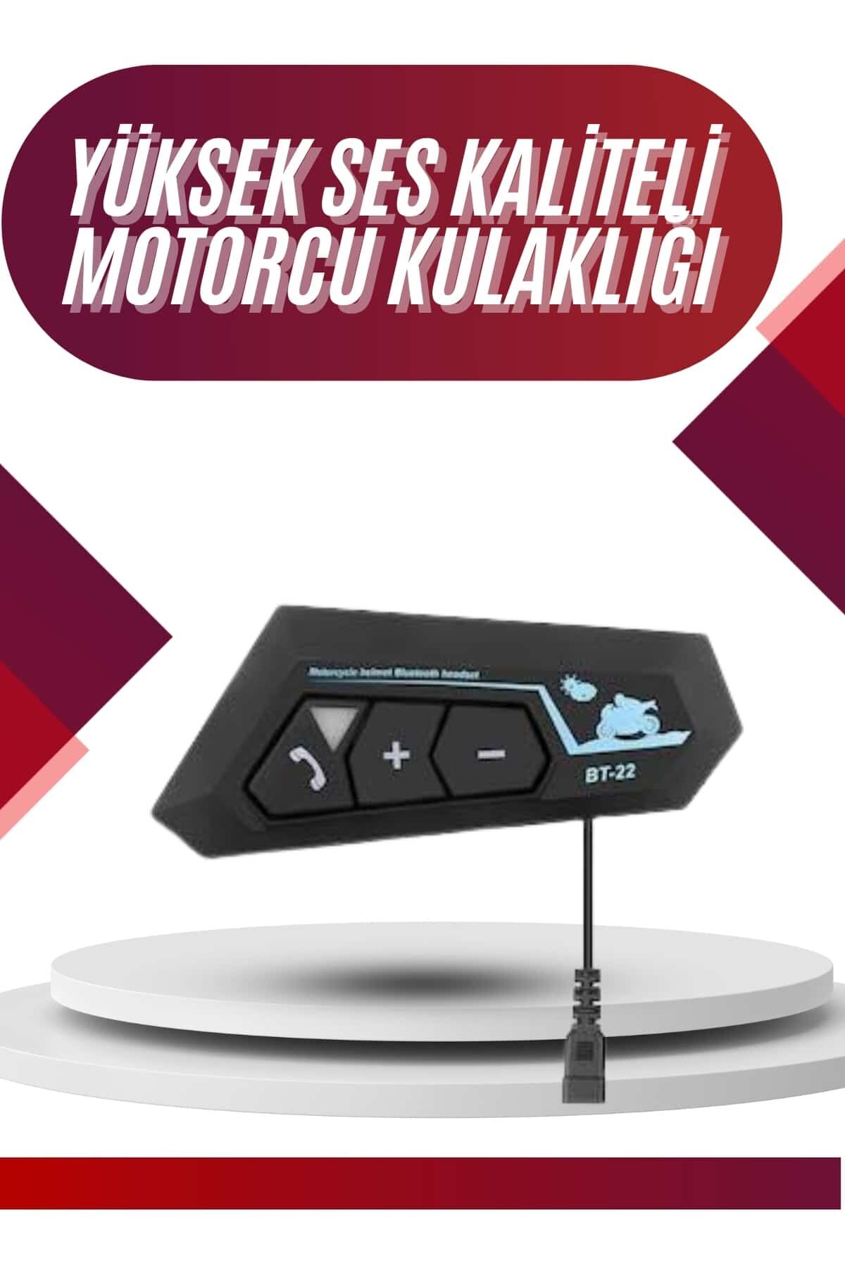 Intercom Bluetooth Kask Kulaklık Motosiklet Kulaklık 5.0 Bluetooth - Lisinya