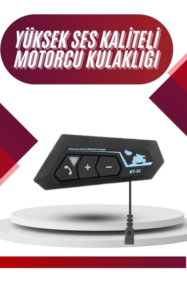 Intercom Bluetooth Kask Kulaklık Motosiklet Kulaklık 5.0 Bluetooth - Lisinya