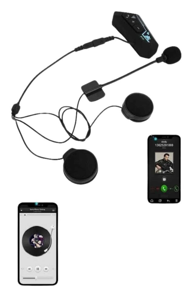 Intercom Bluetooth Kask Kulaklık Motosiklet Kulaklık 5.0 Bluetooth - Lisinya