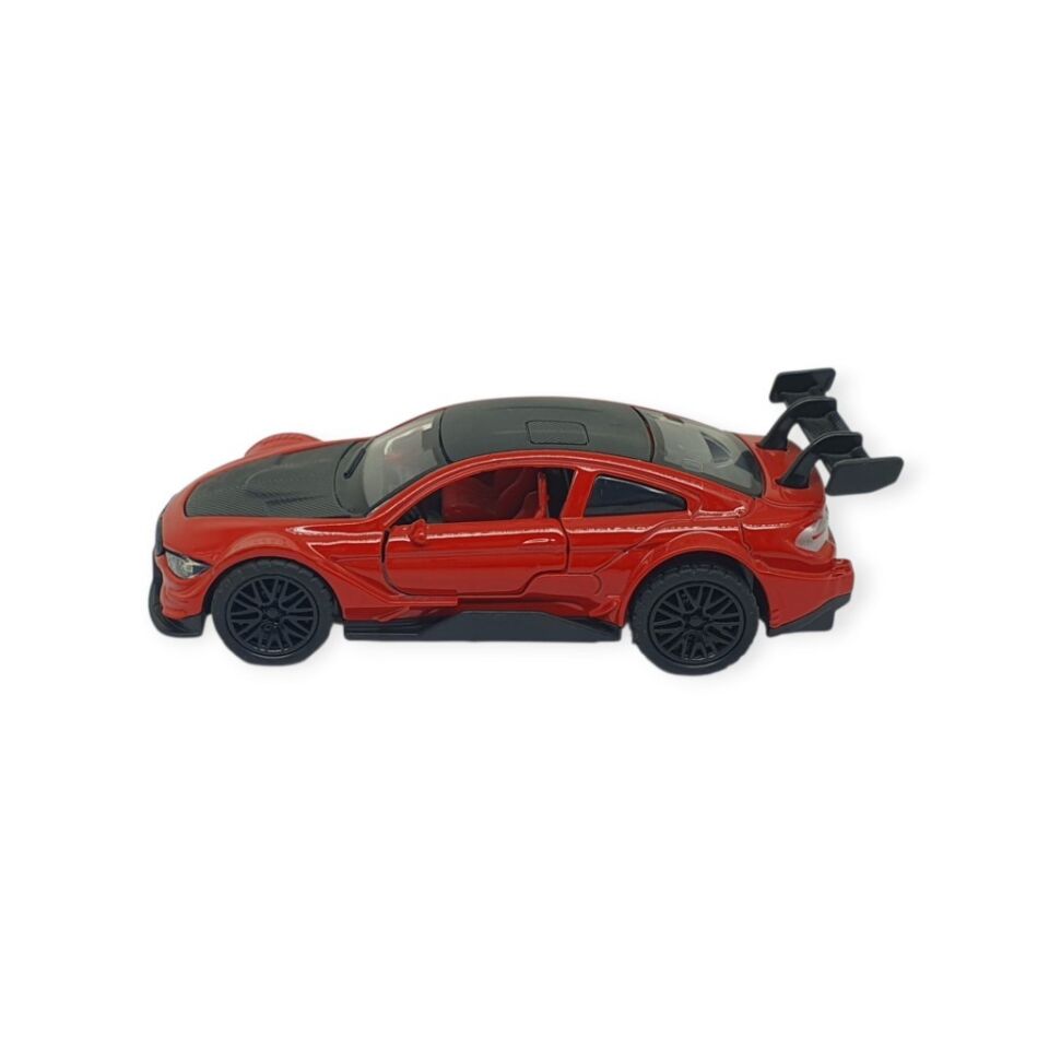 Çek Bırak Metal Arabalar 12 cm - 3671C - Kırmızı (Lisinya)
