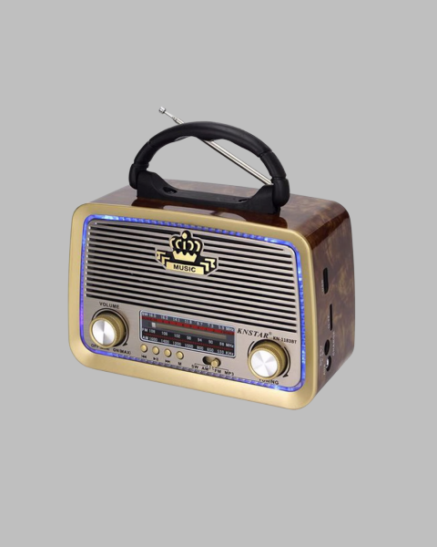 Nostalji Bluetooth Radyo FM AM SW Ahşap Eskitme Tasarım Yeni Nesil