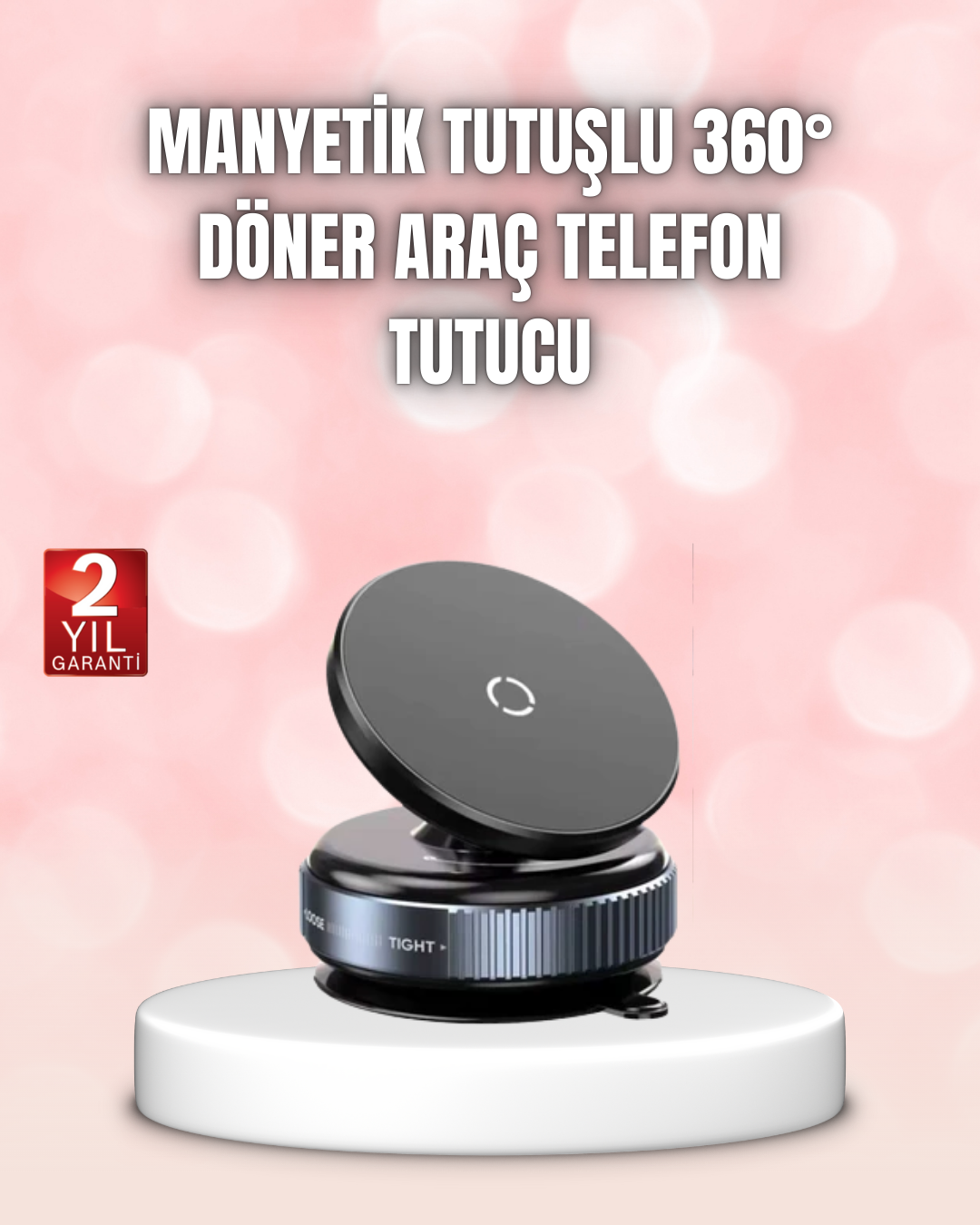 Vakumlu Manyetik Araç İçi Telefon Standı - Lisinya