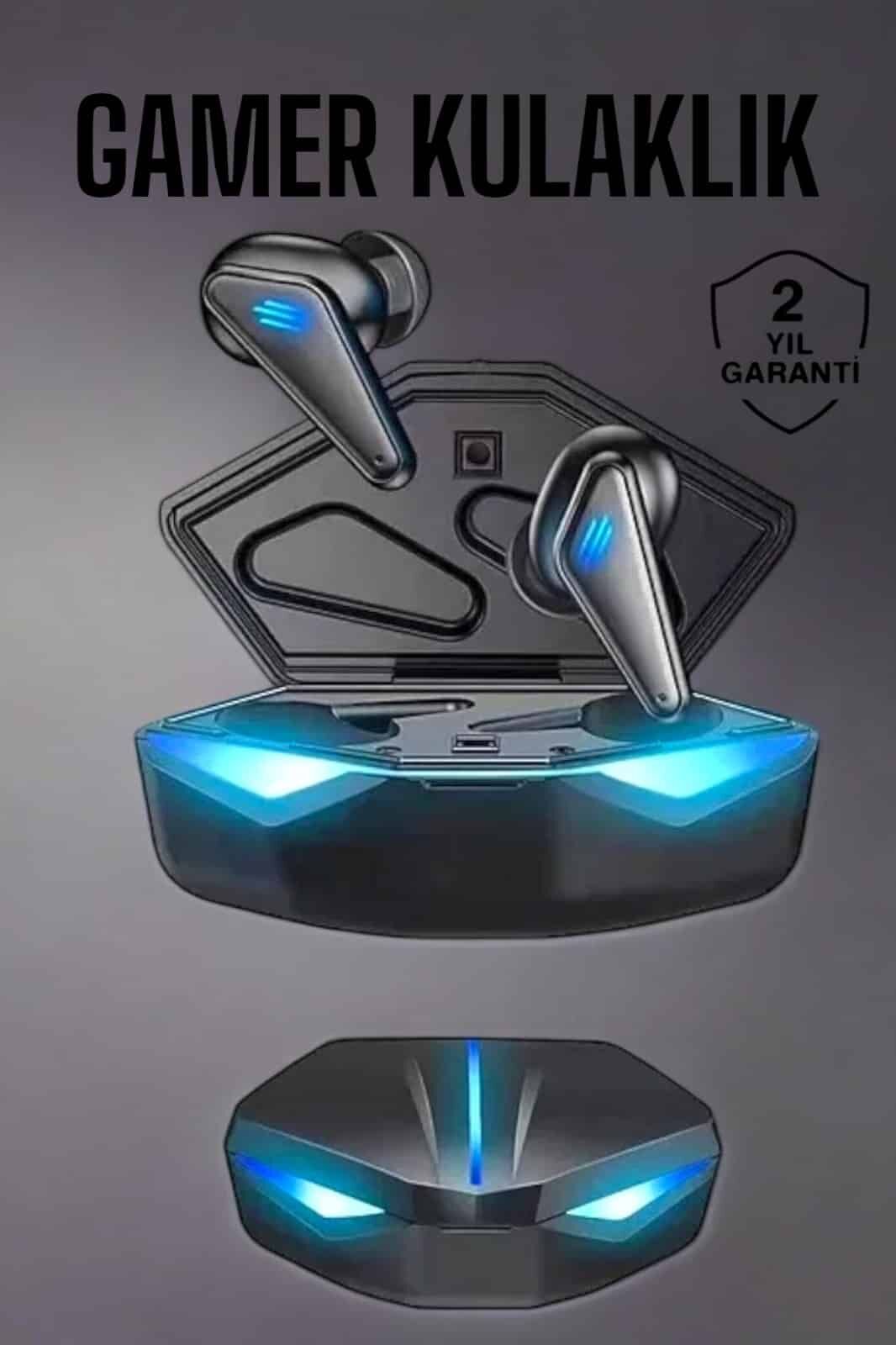 Bluetooth Oyuncu Kulaklığı Led Işıklı Kablosuz ANC Özelliği - Lisinya