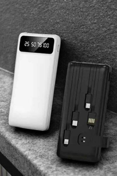 Powerbank 20.000 Mah LCD Ekran USB Lightning Type-C Uyumlu İOS ve Android - Lisinya