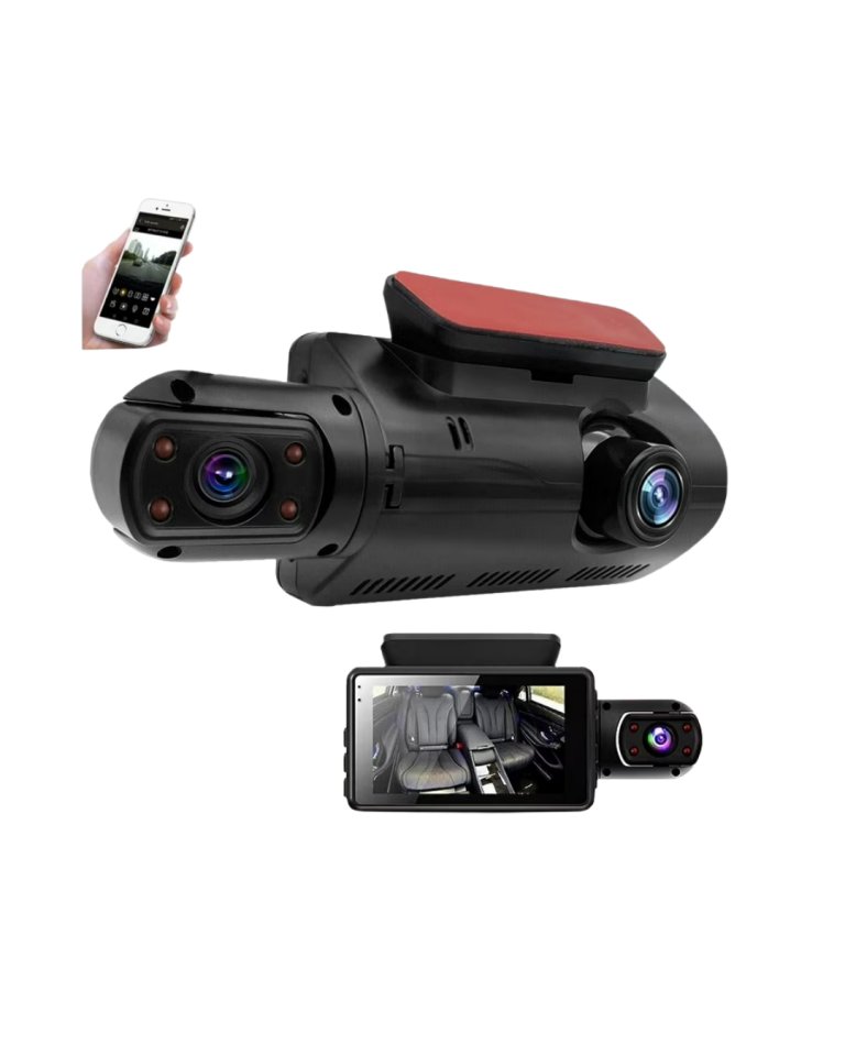 Araç İçi ve Ön Kameralı 3 İnç IPS Ekranlı Full HD Güvenlik Kamerası - Lisinya