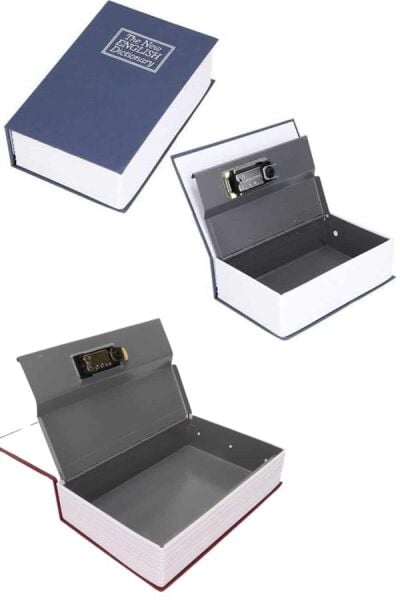 Kilitli Gizli Kasa Sözlük Kumbara Kitap Sözlük Görünümlü 18cm