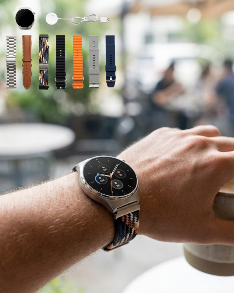 Akıllı Saat 7 Kordonlu Bluetooth Arama Nabız Takip ve Spor Modlu Çok Fonksiyonlu - Lisinya