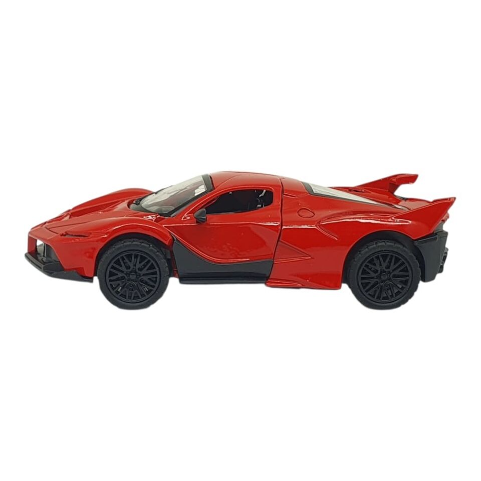 Çek Bırak Metal Arabalar 13 cm - SR2212- Kırmızı (Lisinya)