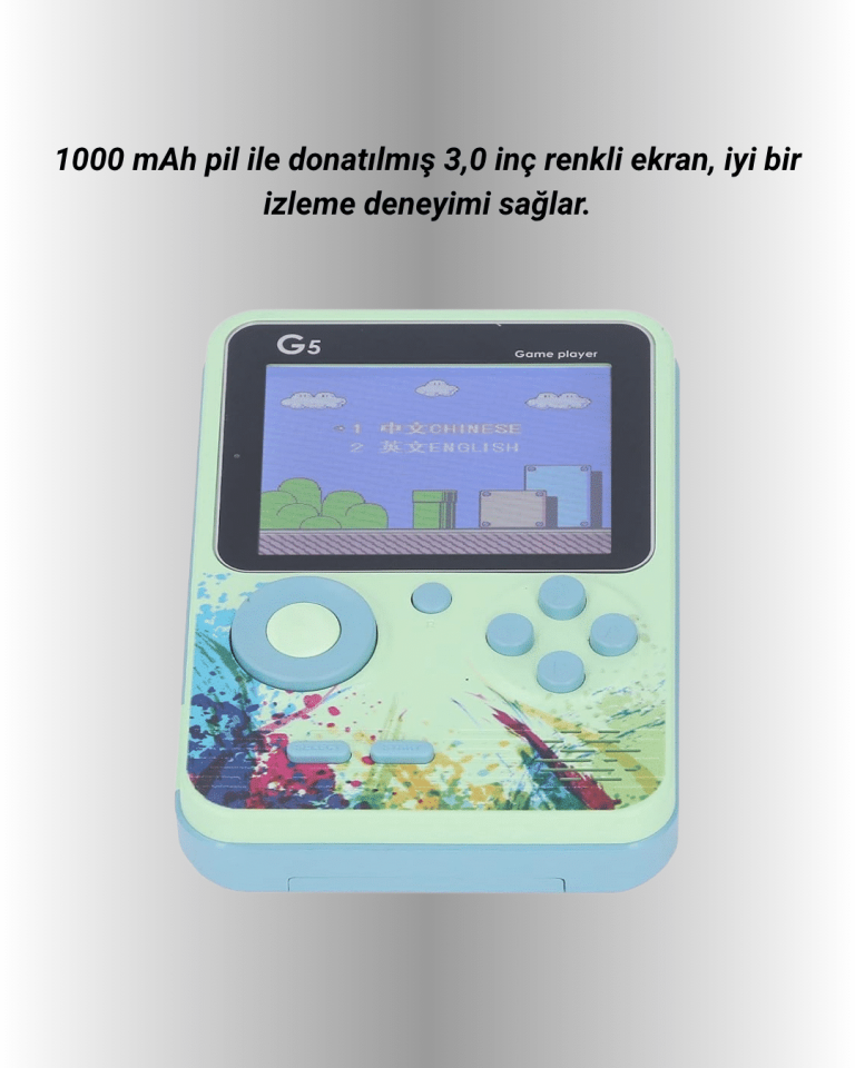 TV Bağlantılı 500 Oyunlu Mini Gameboy Konsol - Lisinya