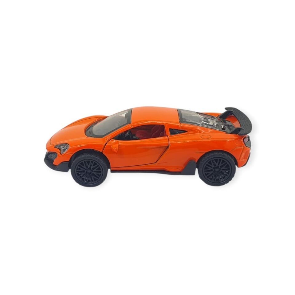 Çek Bırak Araba Metal - 3661C- Turuncu (Lisinya)