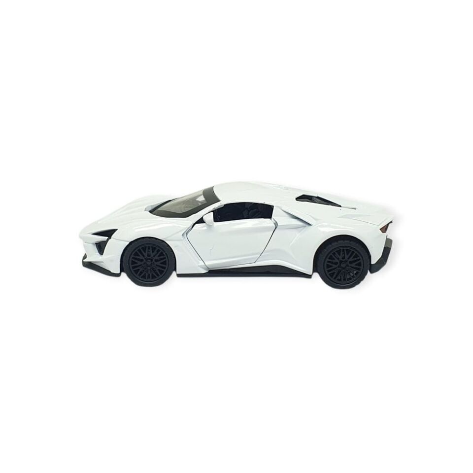 Çek Bırak Metal Arabalar 13 cm - SR2210- Beyaz (Lisinya)