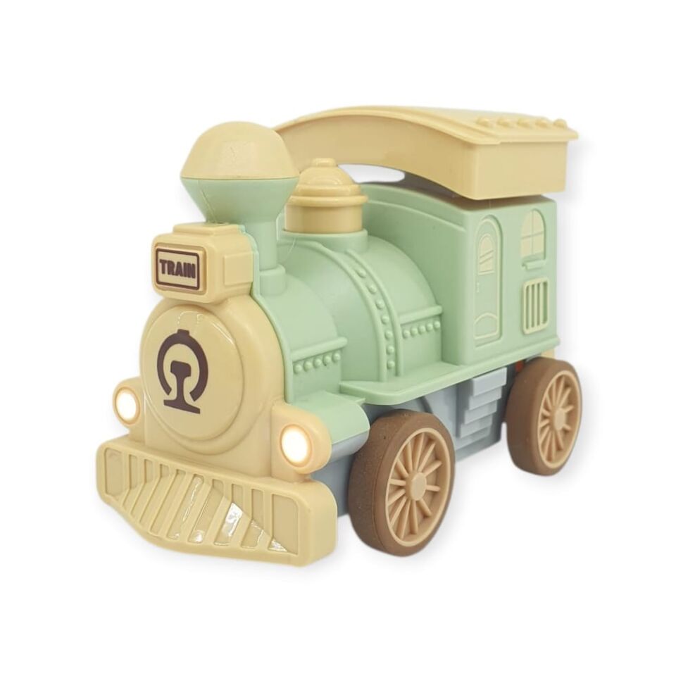 Oyuncak Tren Işıklı Sesli Bas Gitsin 14cm - YEŞİL - 8068A (Lisinya)