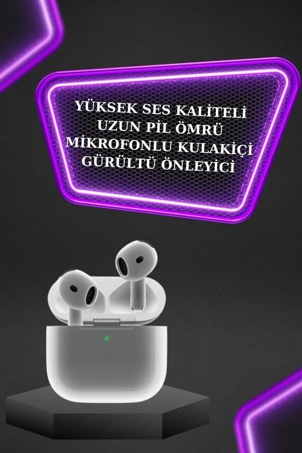 3.Nesil TWS  Kulaklık Bluetooth Bağlantılı Amoled Ekran Plastik Hasır Kordon