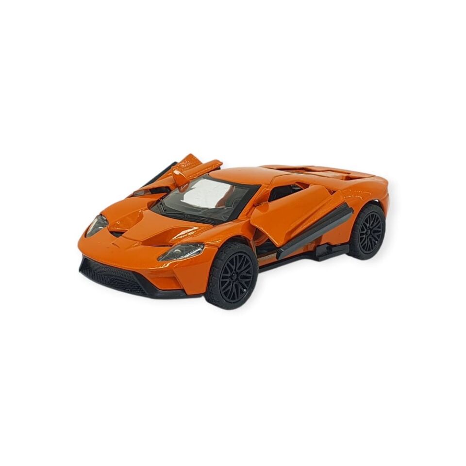 Çek Bırak Metal Arabalar 13 cm - SR2211- Turuncu (Lisinya)