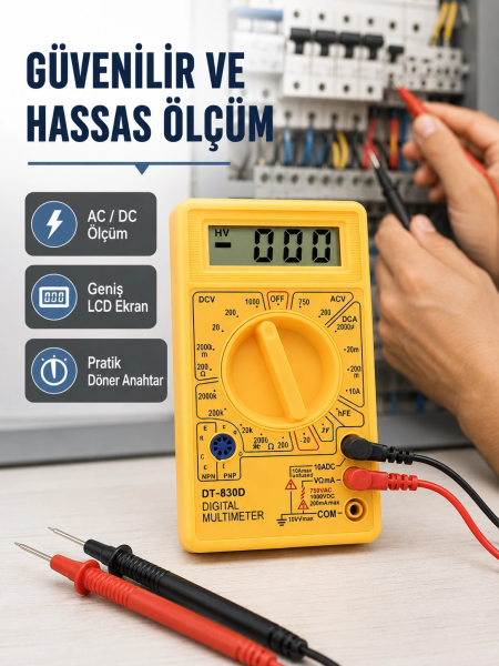 LCD Ekranlı Dijital Ölçü Aleti Ev ve Atölye Kullanımı Yeni Nesil ( Lisinya )