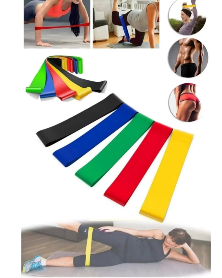 Spor Antrenman Direnç Bandı Esnek Dayanıklı Egzersiz ve Fitness Lastiği - Lisinya