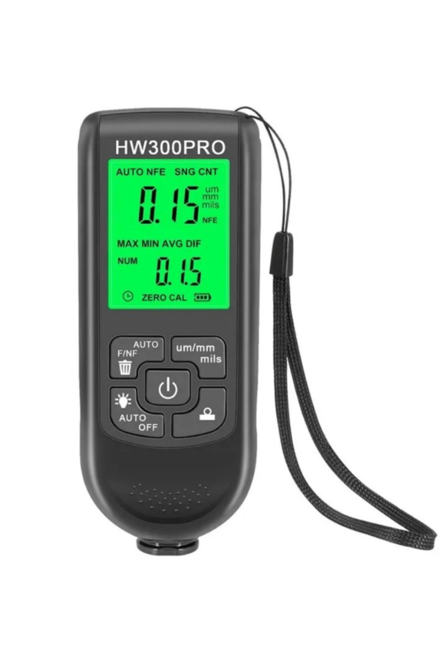 HW-300PRO Oto Boya Kalınlık Ölçer 0-2000µm Fe & NFe Kaplama Kalınlık Test Cihazı ( Lisinya )