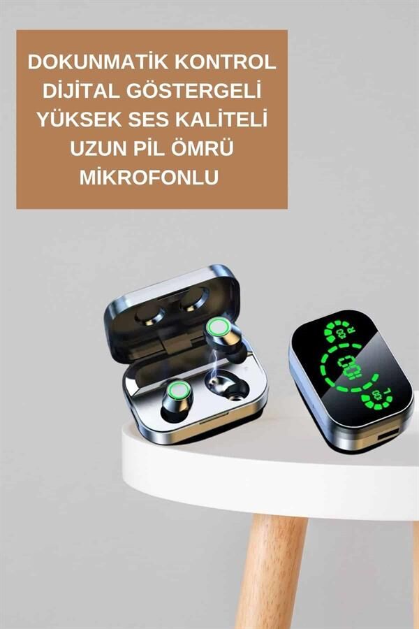 Dokunmatik Akıllı Saat Yeni Nesil Kulaklık Kampanyası Bluetooth Bağlantılı ANC Özel1liği