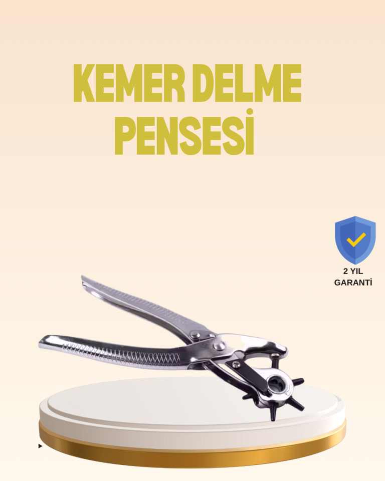 Profesyonel Deri Delme Pensesi Döner Başlıklı Kemer Delici 6 Fonksiyonlu - Lisinya