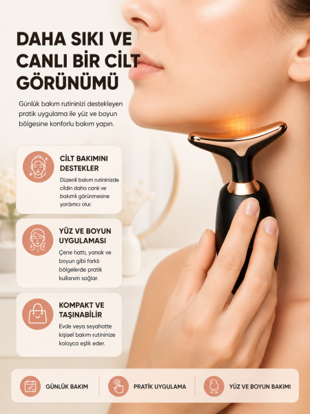 Yüz Masaj Aleti Pilli Cilt Bakım Cilt Sıkılaştırma Derinlemesine Temizler - Lisinya
