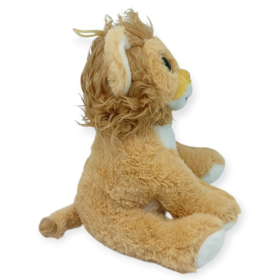 Peluş Cam Gözlü Hayvanlar 25 cm - Aslan (Lisinya)
