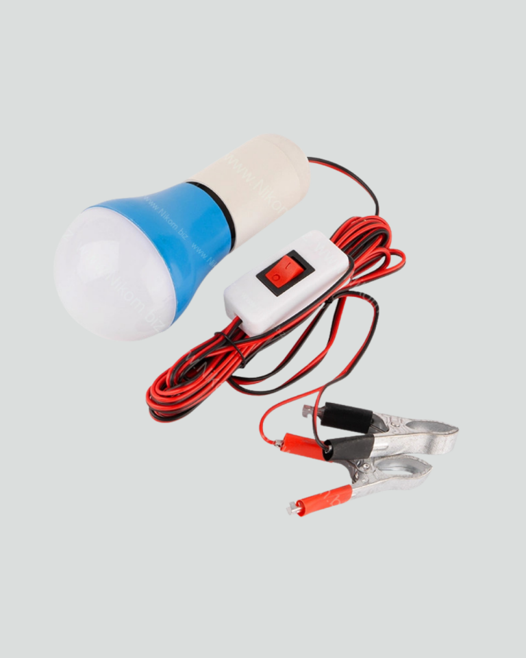 Aküden Çalışan 12V LED Ampul Taşınabilir Kullanım - Lisinya