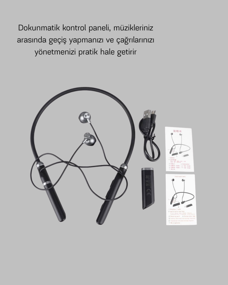 YamanHobi Dokunmatik Kontrollü Bluetooth Kulaklık Kulak İçi Tasarım