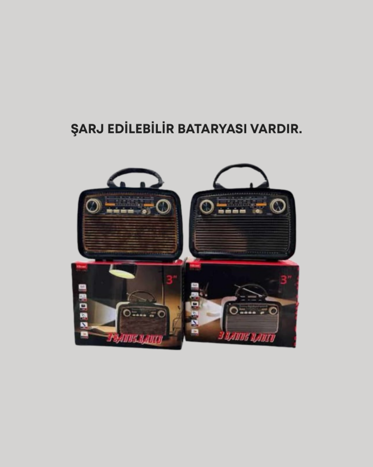 YamanHobi Taşınabilir Hoparlör 1 kg Ergonomik Tutma Saplı Kahverengi
