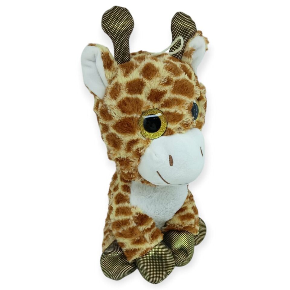 Peluş Cam Gözlü Hayvanlar 25 cm - Zürafa (Lisinya)
