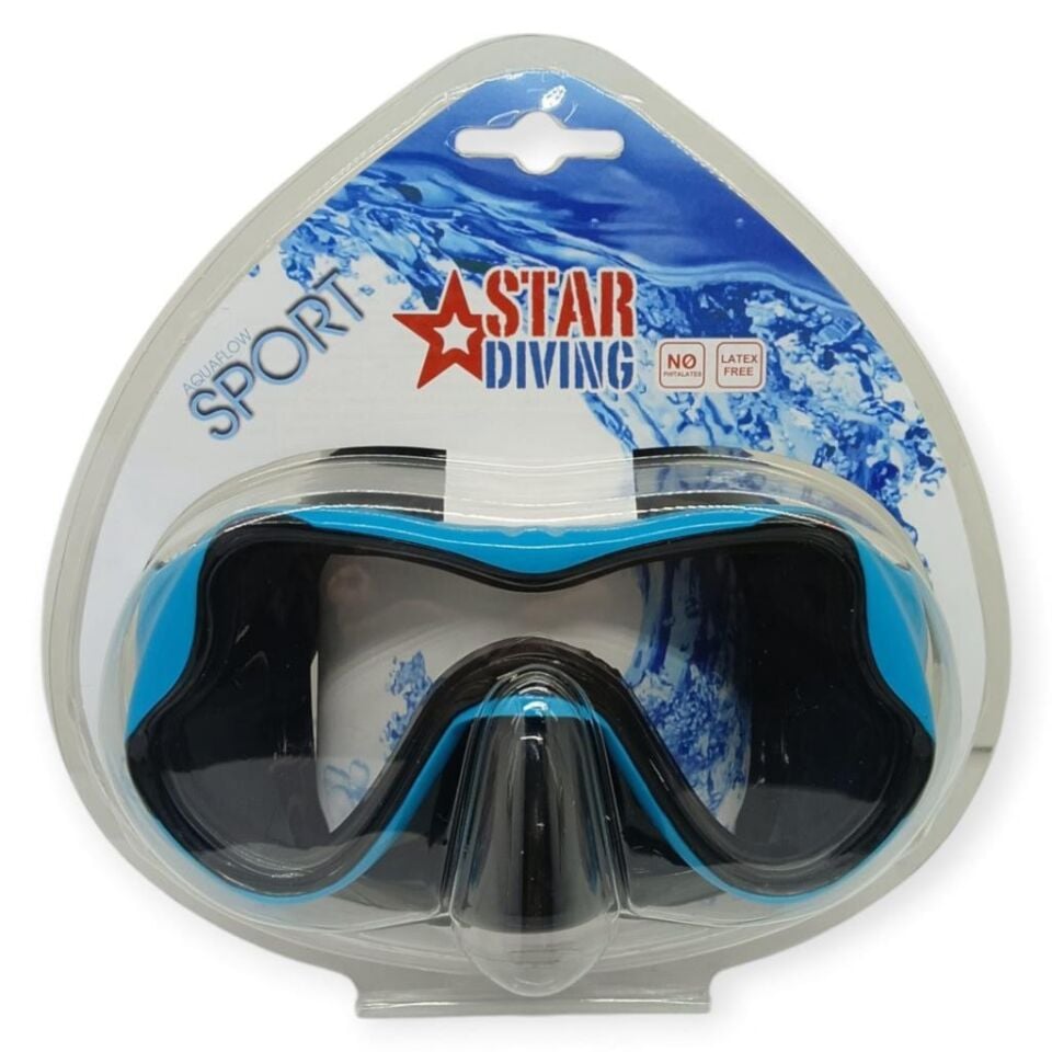 Star Diving Dalış Maskesi Yetişkin - 51705-MAVİ (Lisinya)