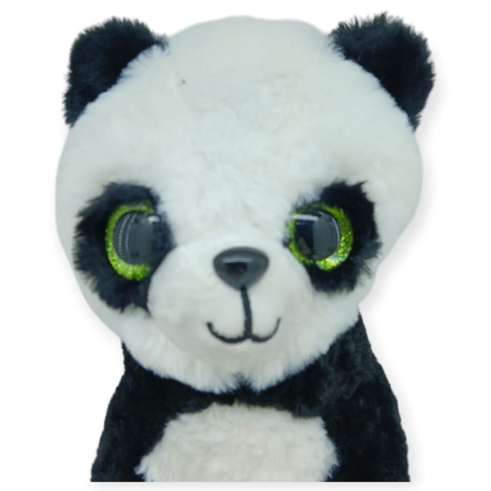 Peluş Cam Gözlü Hayvanlar 25 cm - Panda (Lisinya)