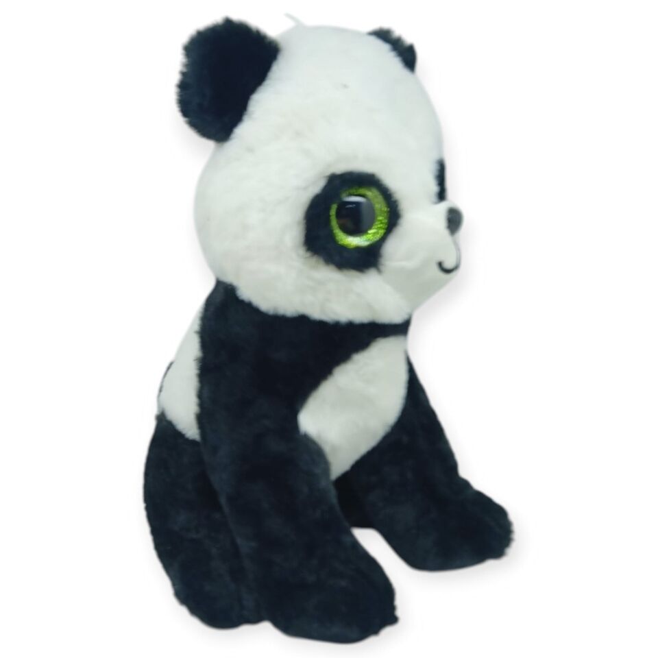 Peluş Cam Gözlü Hayvanlar 25 cm - Panda (Lisinya)