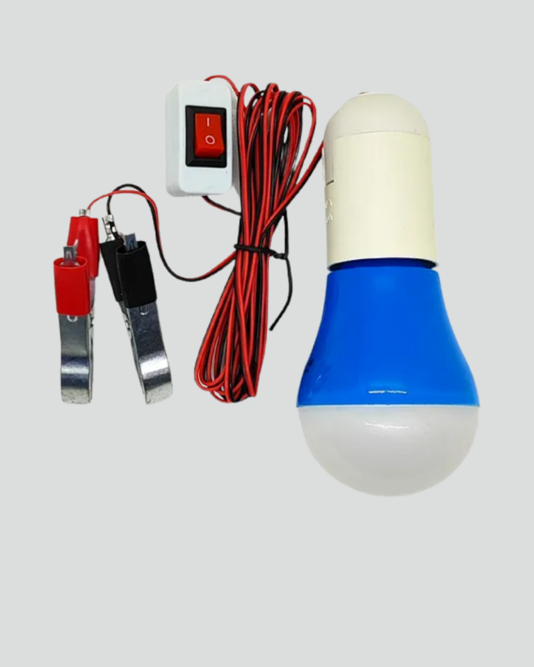 12V LED Ampul Timsah Kıskaçlı Taşınabilir Aydınlatma - Lisinya