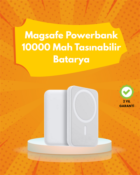Ultra Kompakt ve Güçlü – MagSafe Powerbank 10000 mAh ile Kablosuz Şarj Deneyimi - Lisinya
