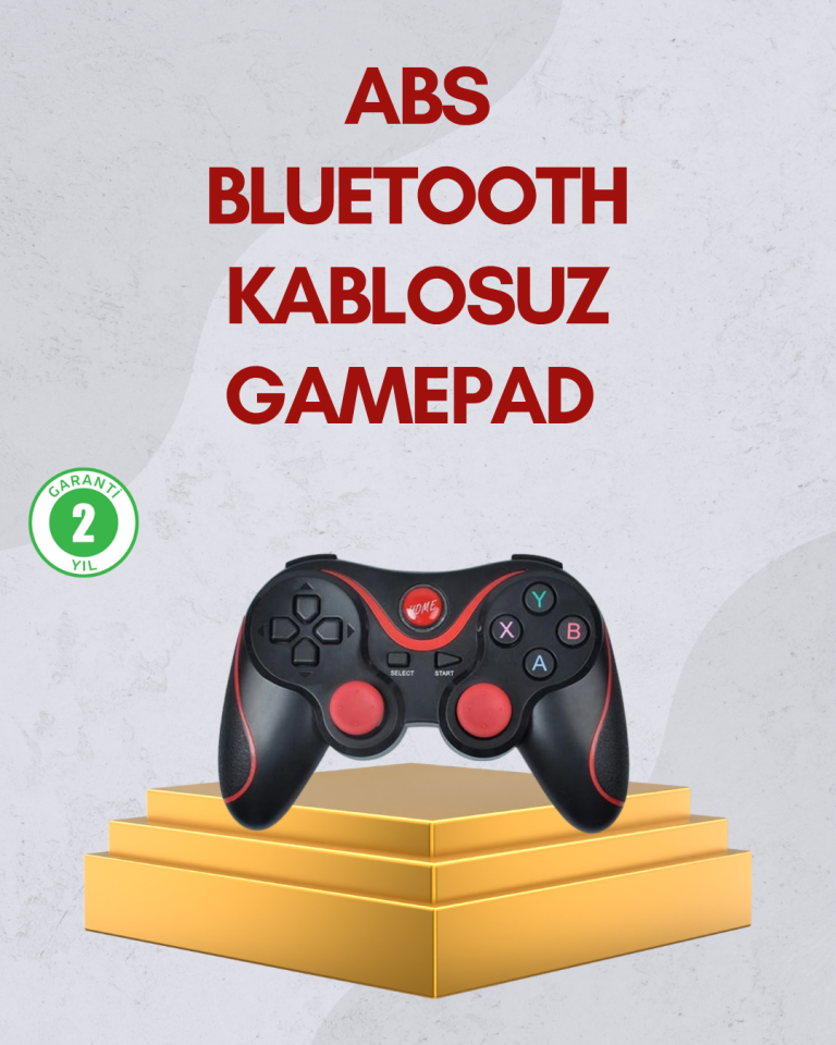 Ergonomik Tasarımlı Kablosuz Bluetooth Gamepad Titreşimli - Lisinya