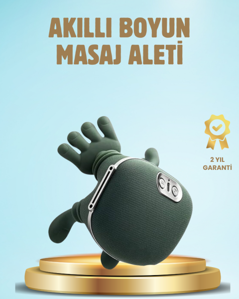 Yeni Nesil Isıtmalı Boyun ve Omuz Masaj Aleti Kablosuz Rahatlatıcı - Lisinya