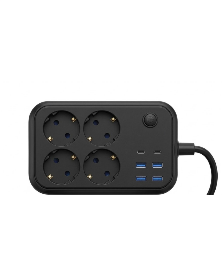 Akım Korumalı Çoklu Priz 4 USB 2 Type C 4 Priz Güvenli ve Hızlı Şarj - Lisinya
