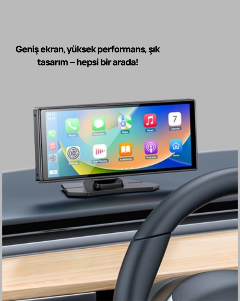 Renault Megane, Clio, Symbol, Captur, Toyota Corolla, Yaris, C-HR, Ford Focus, Fiesta Uyumlu Kablosuz CarPlay Multimedya 10.26” Dokunmatik Ekran - Lisinya