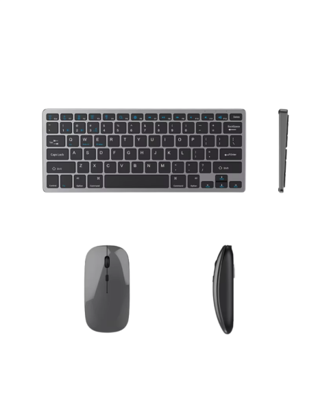 Şarjlı Kablosuz Klavye ve Mouse Seti Kompakt Taşınabilir Tasarım