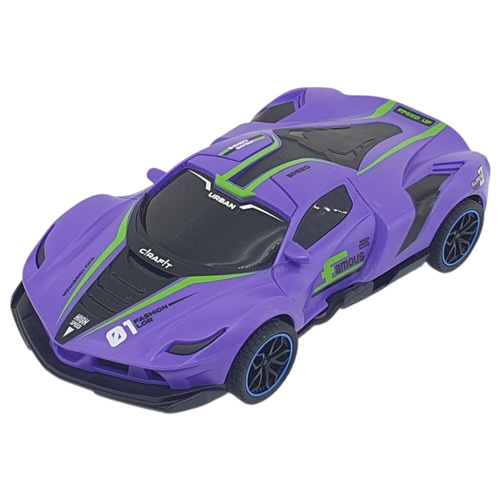 Sürtmeli Drift Arabalar 15 cm - D400-52 - Mor (Lisinya)