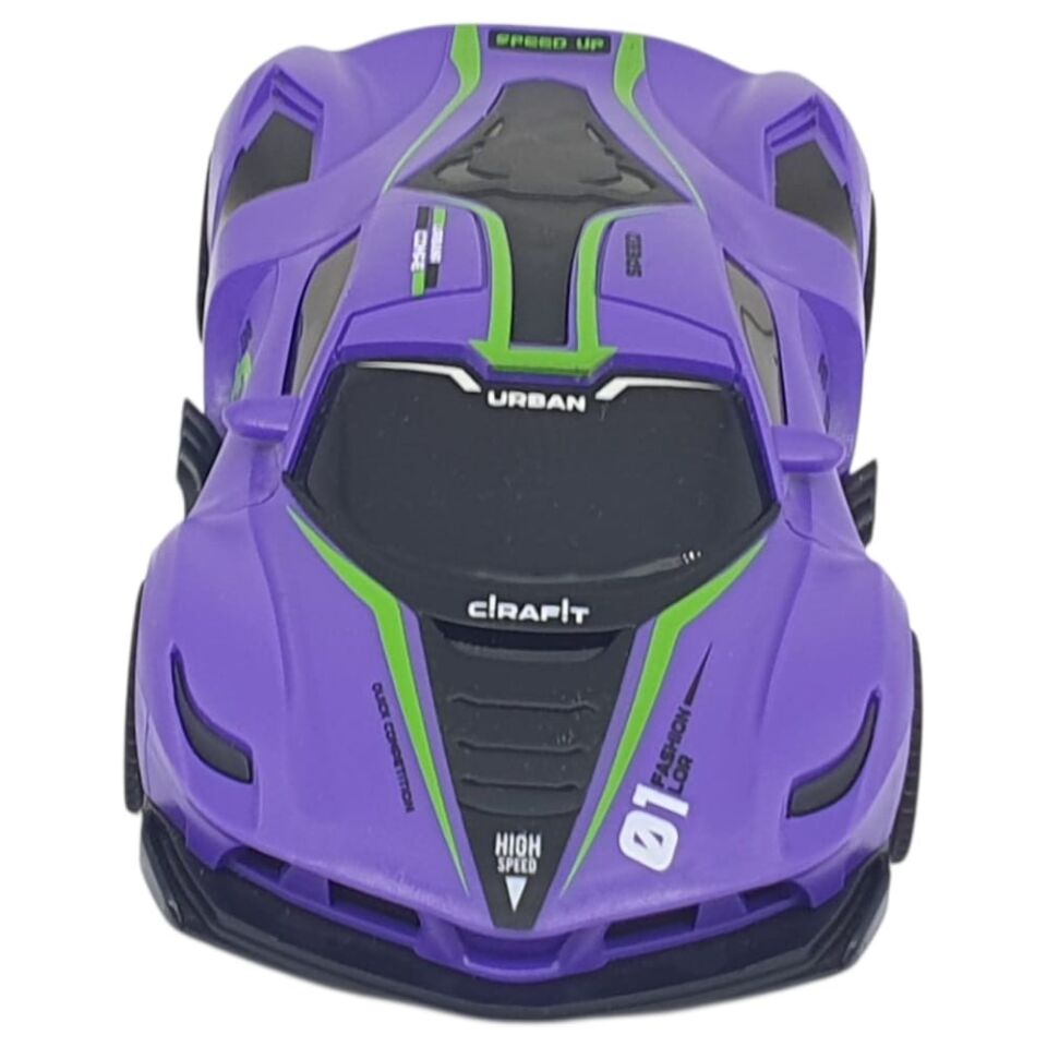 Sürtmeli Drift Arabalar 15 cm - D400-52 - Mor (Lisinya)